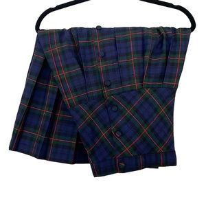 VINTAGE 🚀 Jupe midi écossaise (mais faite au 🇨🇦)